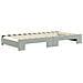 Divano Letto Estraibile Materassi Grigio Chiaro 100x200 Velluto - Foto miniatura 5