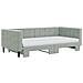 Divano Letto Estraibile Materassi Grigio Chiaro 100x200 Velluto - Foto miniatura 6