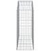 Cesto Gabbione Ad Arco 150x50x120/140 Cm Ferro Zincato - Foto miniatura 3