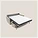 Margot Divano letto matrimoniale con schienale morbido alto in tessuto T02 196 cm (mat. 160x197) beige - Foto miniatura 2