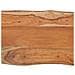 Piano Tavolo 80x60x2,5 Cm Rettangolare Legno Acacia Bordi Vivi - Foto miniatura 3