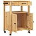 Carrello Da Cucina Monza 60x40x90 Cm In Legno Massello Di Pino - Foto miniatura 2