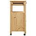 Carrello Da Cucina Monza 60x40x90 Cm In Legno Massello Di Pino - Foto miniatura 4
