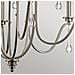 Lampadario Classico Karlee Acciaio Peltro Classico Cristallo 9 Luci E14 - Foto miniatura 2