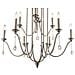 Lampadario Classico Karlee Acciaio Peltro Classico Cristallo 9 Luci E14 - Foto miniatura 4