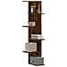 Scaffale Angolare Muro Rovere Fumo 36,5x36,5x140cm Multistrato - Foto miniatura 1