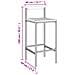 Set Bar Giardino 3pz Grigio Polyrattan e Legno Massello Acacia - Foto miniatura 6