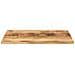 Piano Per Tavolo 110x80x2,5 Cm Rettangolare Legno Mango Grezzo - Foto miniatura 3