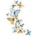Decorazione In Metallo 3d Farfalla 12 - Multicolore - Metallo - 59,5x4x115 Cm - Foto miniatura 1