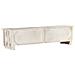 Mobile Porta Tv Bianco 140x30x35 Cm In Legno Massello Di Mango - Foto miniatura 4