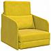 Divano Letto a Terra 2 in 1 Giallo 65x80x83 cm Velur - Foto miniatura 1