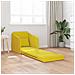 Divano Letto a Terra 2 in 1 Giallo 65x80x83 cm Velur - Foto miniatura 3