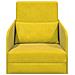 Divano Letto a Terra 2 in 1 Giallo 65x80x83 cm Velur - Foto miniatura 5