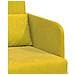 Divano Letto a Terra 2 in 1 Giallo 65x80x83 cm Velur - Foto miniatura 8