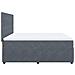 Giroletto a Molle con Materasso Grigio Scuro 180x200 cm Velluto - Foto miniatura 5
