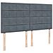 Giroletto a Molle con Materasso Grigio Scuro 180x200 cm Velluto - Foto miniatura 7