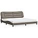 Letto con Materasso Tortora 200x200 cm in Tessuto - Foto miniatura 2