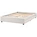 Letto Con Cassetti Contenitore Senza Testata Tessuto Prades 140 X 200 Cm Beige Chiaro - Foto miniatura 4