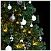 Albero Natale Incernierato con 300 LED e Palline 210 cm - Foto miniatura 3