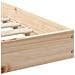 Struttura del letto Marrone 160 x 210 cm Legno di pino massello - Foto miniatura 9