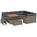 Set Divano da Giardino 12 pcs Grigio 100 x 100 x 71 cm - Foto miniatura 1