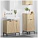 Set di mobili per il bagno con cassetto 2 pcs rovere sonoma - Foto miniatura 4