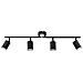 Faretto A 4 Luci Nyando Metallo Nero - Foto miniatura 4