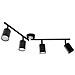 Faretto A 4 Luci Nyando Metallo Nero - Foto miniatura 5