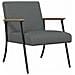 poltrona Grigio scuro 59 x 75 x 78 cm Tessuto - Foto miniatura 1