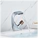 Rubinetto per lavabo da bagno, Blackswan, modello Waterfall M46, cromato /oro rosa, misura 19 cm - Foto miniatura 3