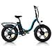 Fat Alluminio Telaio Basso 20'' - E-bike Pieghevole In Alluminio, Ruote 20'', Cambio 6 Velocità, Motore 250 W, Batteria 36vx13ah - Verde - Foto miniatura 1