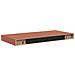 Scaffale da parete 4 pcs Rosso 50 x 23 x 4 cm Legno multistrato - Foto miniatura 9