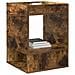 Tavolino Rovere fumé 40 x 40 x 56 cm Legno multistrato - Foto miniatura 3