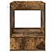Tavolino Rovere fumé 40 x 40 x 56 cm Legno multistrato - Foto miniatura 5
