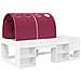 Letto con Tunnel 3 pcs Bianco e Rosso Legno ingegnerizzato - Foto miniatura 3