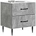Armadio da Notte 2 pcs Grigio Cemento 43 x 34,5 x 47,5 cm - Foto miniatura 2