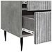Armadio da Notte 2 pcs Grigio Cemento 43 x 34,5 x 47,5 cm - Foto miniatura 9