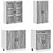 Unità Cucina KALMAR 8 pcs Sonoma grigio Legno ingegnerizzato - Foto miniatura 3