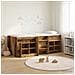 Struttura Letto Loft con Mobile 3 pz Legno antico - Foto miniatura 2