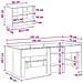 Struttura Letto Loft con Mobile 3 pz Legno antico - Foto miniatura 7
