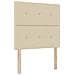 Letto con contenitore e materasso Crema 90 x 190 cm Tessuto - Foto miniatura 5