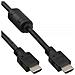 cavo hdmi high speed, fullhd 1080p, uhd 2.160p, type-a maschio / type-a maschio, ferrite anti-disturbo, nero, 1m - Foto miniatura 1