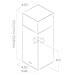 Cappa A Isola 43x60cm Acciaio Inox Kuadra Island Ix / a / 60 - Prf0007028 - Foto miniatura 3
