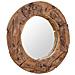 Specchio Decorativo In Legno Di Teak 80 Cm Rotondo - Foto miniatura 2