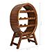 Portavini Da 13 Bottiglie In Legno Massello D'acacia - Foto miniatura 6