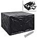 Coperture Arredi Giardino 2pz Polyrattan 8 Occhielli 113x113cm - Foto miniatura 2