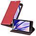 Custodia Compatibile Con Sony Xperia Z5 In Rosso Mela - Coperchio Protettiva Con Chiusura Magnetica, Funzione Stand E Tasca Per Le Carte - Foto miniatura 4