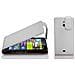 Custodia Compatibile Con Nokia Lumia 1320 In Magnesio Bianco - Coperchio Protettivo In Design Flip Realizzato In Similpelle Testurizzata - Foto miniatura 1
