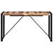 Tavolo Da Pranzo 140x70x75 Cm Legno Massello Finitura Sheesham - Foto miniatura 3