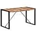Tavolo Da Pranzo 140x70x75 Cm Legno Massello Finitura Sheesham - Foto miniatura 8